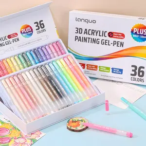3D Acrylic Gel Pen, Acrylic Paint Pen,Quick-Drying 1.0mm Acrylic Gel Pen, Graffiti Painting Set, Can Take Notes, Mark, Greeting Cards, Fill in Colors, Outline, Marker Pen, Art Marker Set, Coloring Supplies
