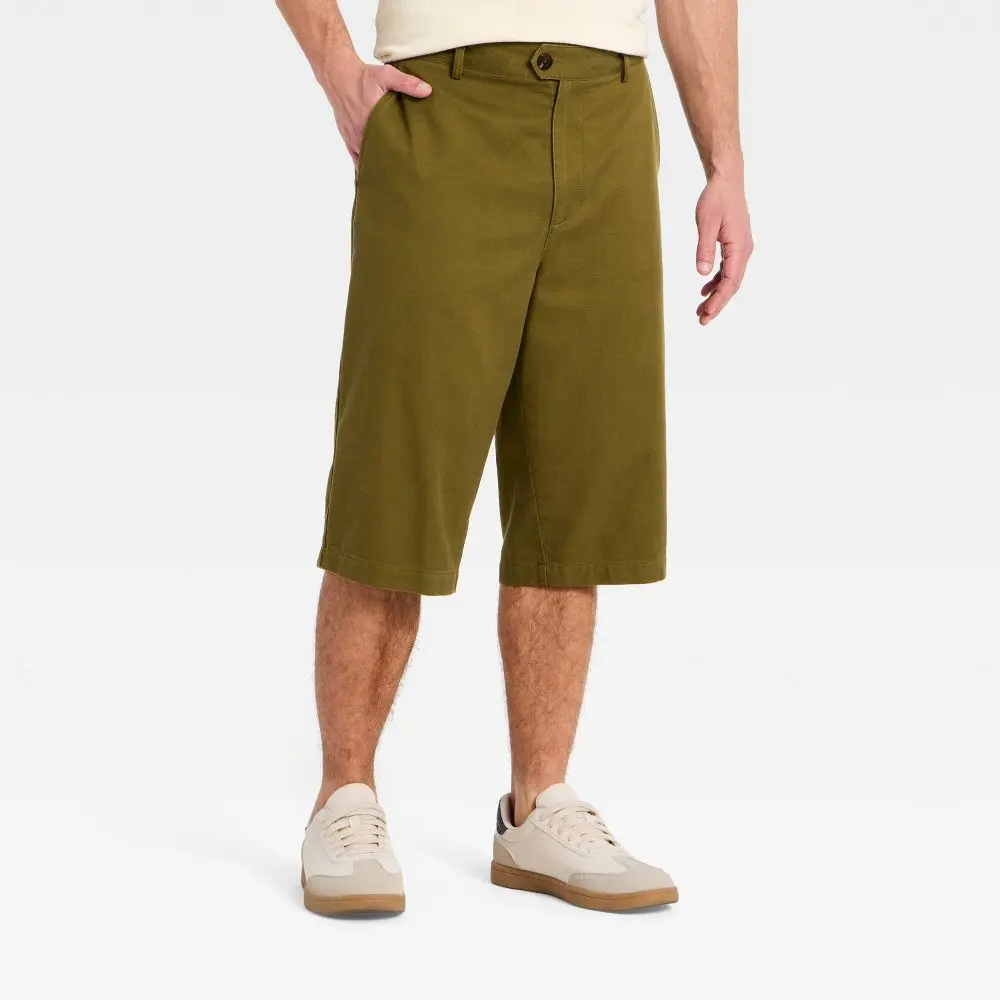 Houston White Men's 15" Bermuda Shorts, Preppy, Belt