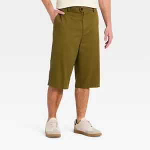 Houston White Men's 15" Bermuda Shorts - Olive Green XL