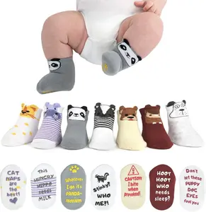 Baby Sock Gift Set - 7 Unique Pairs  Cute & Funny Unisex Newborn Gifts for Baby Showers & Registries