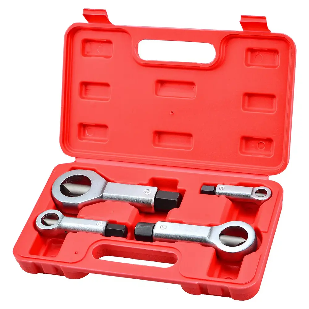 4pcs nut splitter tool heavy duty set Nut Splitter Breaker Cracker for Removing Damaged or Seized Nuts
