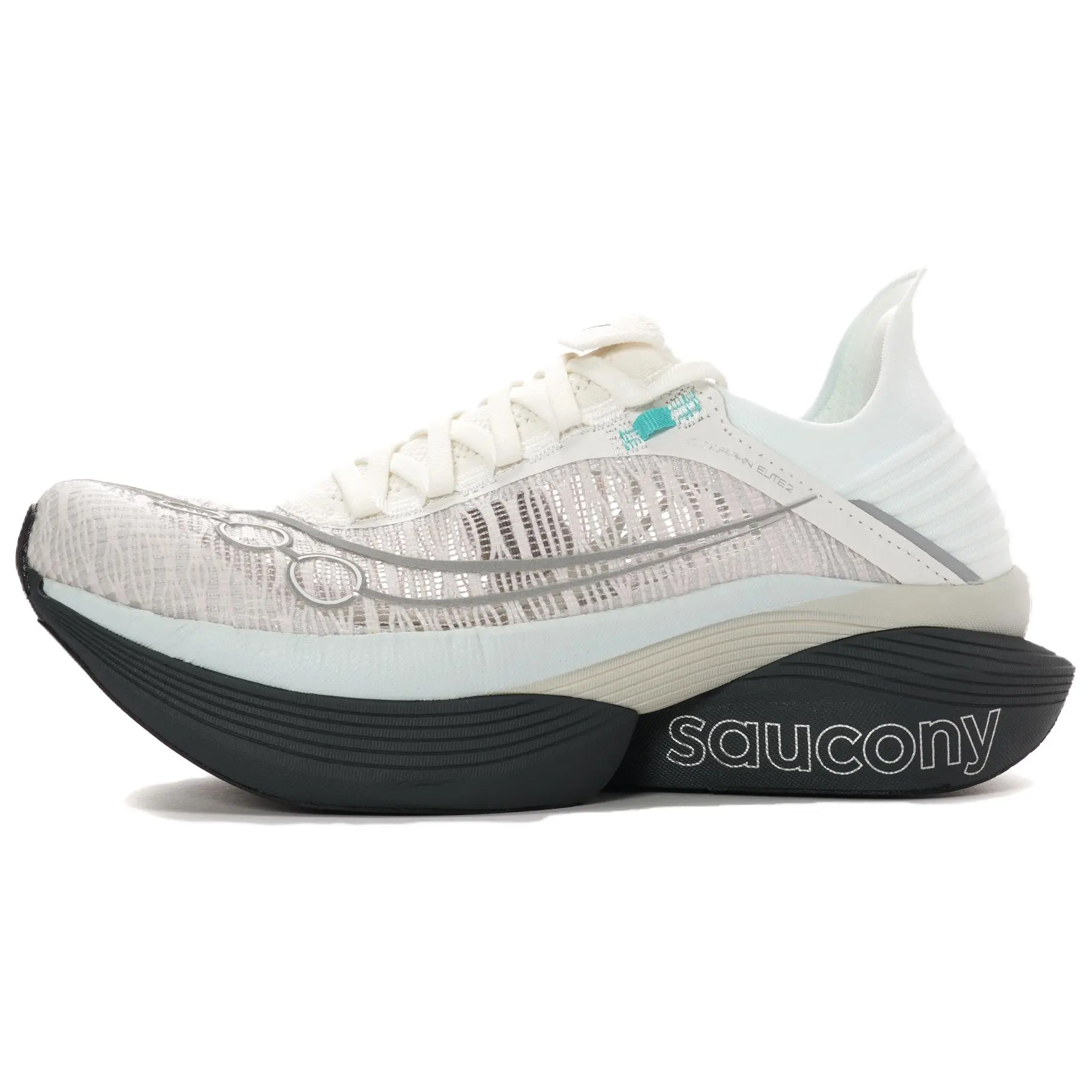 Saucony Endorphin Elite 2 Carbon Plate Running Shoes for Men: Breathable Mesh, Grip, Comfort, and Rebound Trending Shoes, House White Official Shoes to Get / Maison Mihara