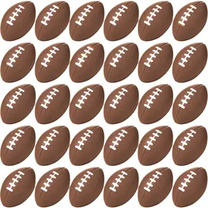 96 Pcs Mini Football Sports Stress Ball Bulk Mini Foam Sports Ball Kids Adults Football Sports Party Favor Ball Small Relaxable Balls for School Carnival Reward Party Bag Gift Fillers