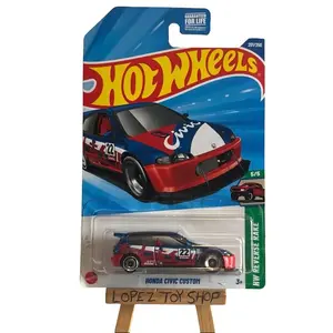 Hot Wheels Honda Civic Custom 201/250 HW Reverse Rake 5/5 Collectible Toy Car Model - Lopez Toy Shop