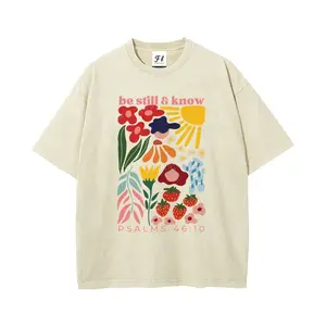 Be Still And Know Christian Unisex Washed T-Shirt – Faith-Inspired Style
