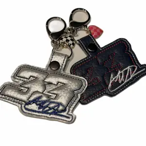 Max Verstappen MV33 Embroidered Puff Keychain with Signature for Fans