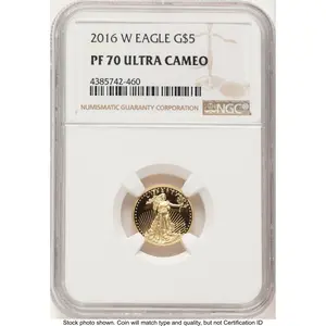 Modern Bullion Coins (2016-W Proof Gold Eagle 1/10 oz Brown Label)