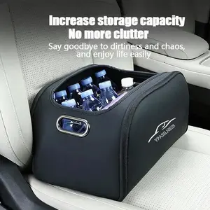 Elegant Car Trunk Storage Box, Universal Large Capacity Organizer, Multi-Functional Folding Open Design, Automotive Interior Organizing Tool, Car Organizers, Car Organization Supplies
