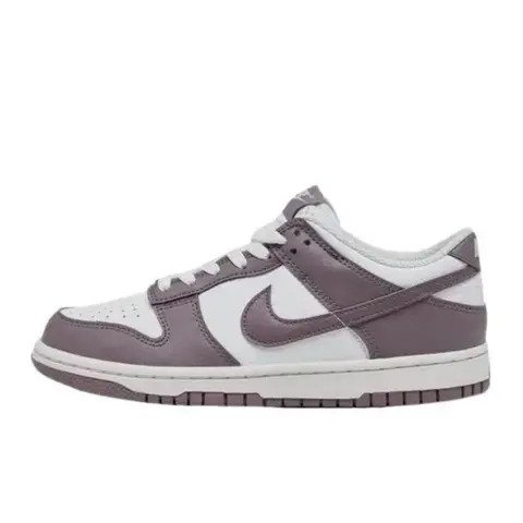 Nike Women's-Youth Dunk Low Taupe Grey White Athletic Sports Shoes - Flat Sneaker Shoes, Neutral Tones, Easy Daily Fit, Minimalist Low-Top Casual Wear Footwear