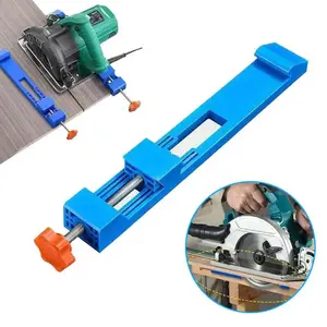 Abs Material Cutting Machine Guide Rail, Adjustable Width, Back Clamp Installation, Push Table Saw Track Accessory, Handheld Cutting Guide