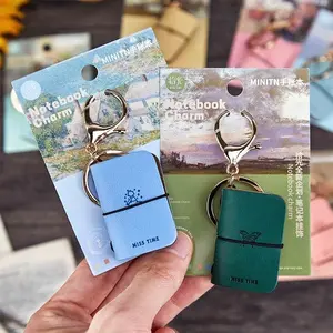 4PCS Mini Notebook with Keychain, 1 Count Portable Notebook with Keychain, Pocket Notepad, Office Stationery & Supplies, Desk Organizers & Accessories,Fathers Day Christmas Birthday Gift,Valentine's Day Mother's Day Gift
