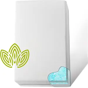 Organic Cotton Dual-Sided Crib Mattress |   2-Stage Premium Memory Foam CertiPUR-US Hypoallergenic Baby Mattress, Firm Support for Infant, Cooling Gel for Toddler, Waterproof Washable Cover, 52x27.5x5.5