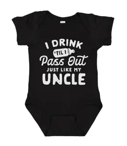I Drink Till I Pass Out Onesie, Pregnancy Announcement Gift, Cotton Baby Clothes, Funny Bodysuit