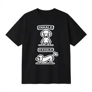 Funny Meme Cotton Oversized T-Shirt Unisex Graphic Print Tee Humor Meditation Casual Streetwear Top