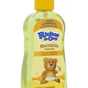 Ricitos de Oro Manzanilla Hipoalergénico Extra Fijation Hair Gel 3.4 Fl Oz Fresh Chamomile Scented for Sensitive Hair Styling - Haircare