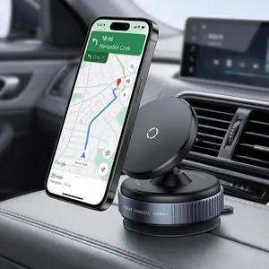 XDBN 2PCS 66lb Strong Vacuum Magnetic Car Phone Holder, Large Suction Dashboard Mount for Hands-Free Driving
