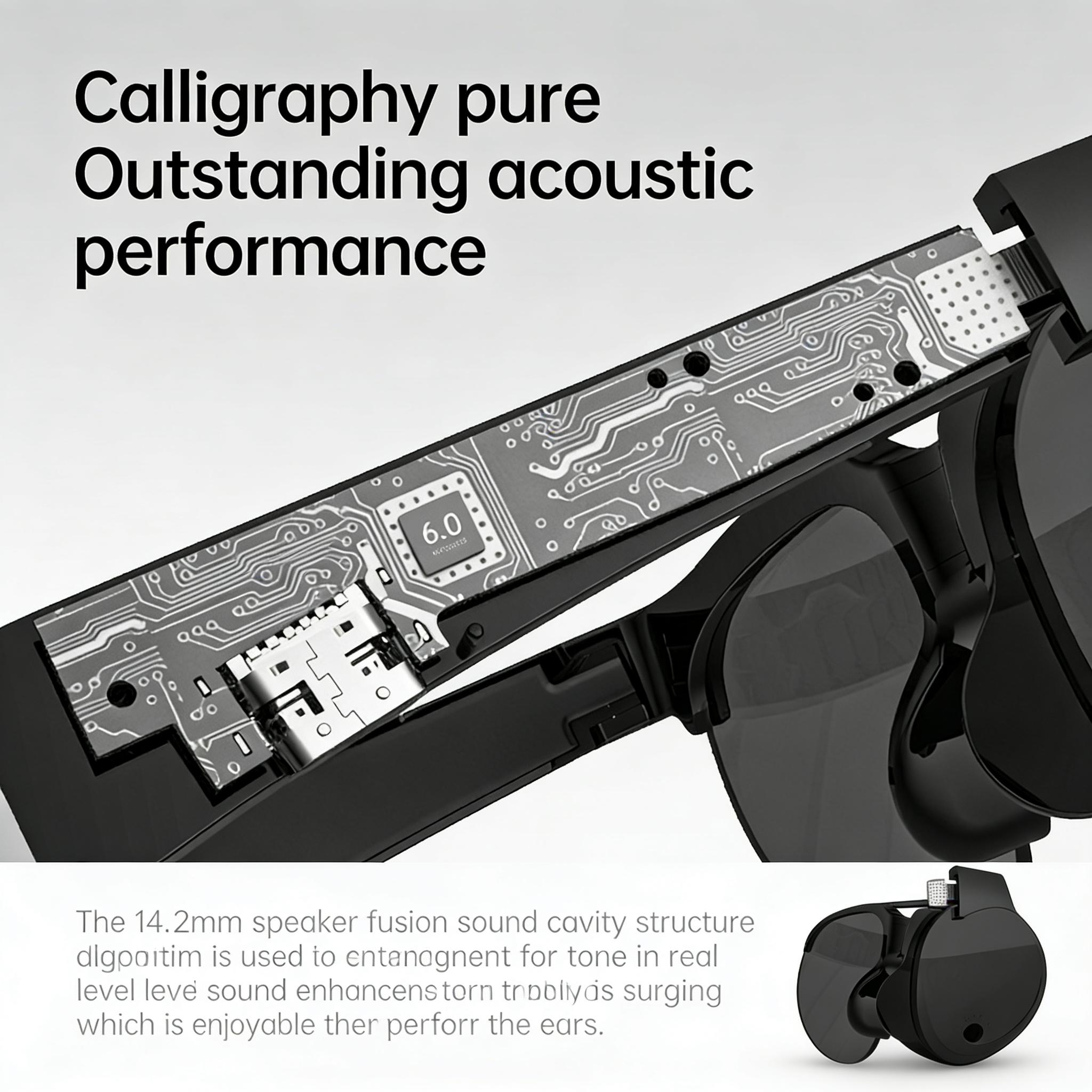 2026 Latest Smart Audio Glasses with Bluetooth, Open-Ear Speakers, Music & Hands-Free Calls, AI Voice Assistant,Translation for 164+ Languages Lightweight Wearable Tech Glasses for Men & Women