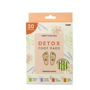 Lindo Detox Food Pads – Variety Value Pack – 20pcs/Pk - Natural Formula, Deep Cleansing Masks Nail