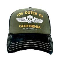 Green Von Dutch Co. CREW Distressed Trucker Hat