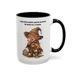 Lloyd the Leprechaun | Sparkle Mushroom Incident | 15 oz Accent Coffee Mug