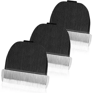 3 PCS Replacement 35 Teeth Sharp Titanium Alloy Ceramic Dog Grooming Clipper Blades Low Noise Trimmer for Pet Grooming