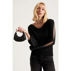 Pacsun Women's Faux Leather Mini Saddle Bag