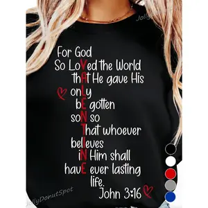 for God So Loved The World Shirt, Christian Valentine Shirt, Jesus Is My Valentine Shirt, Religious Valentines Day Tee, Vday Shirt, Bible Verse, 100% Cotton, Birthday Valentine Anniversary Gifts