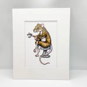 Ratea / Pinkies Up - Watercolor Print
