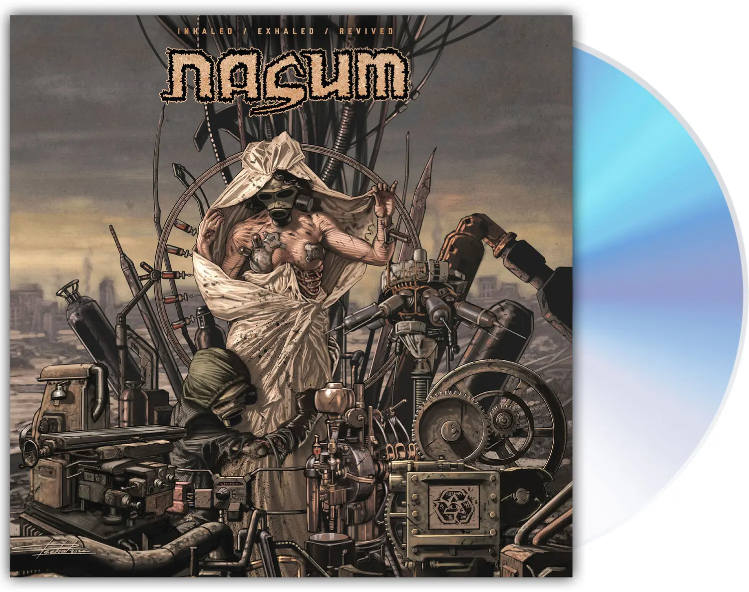 Nasum Band Inhaled, Exhaled, Revived Album [2025 Release Music CD - 1 Disc], Music Cds