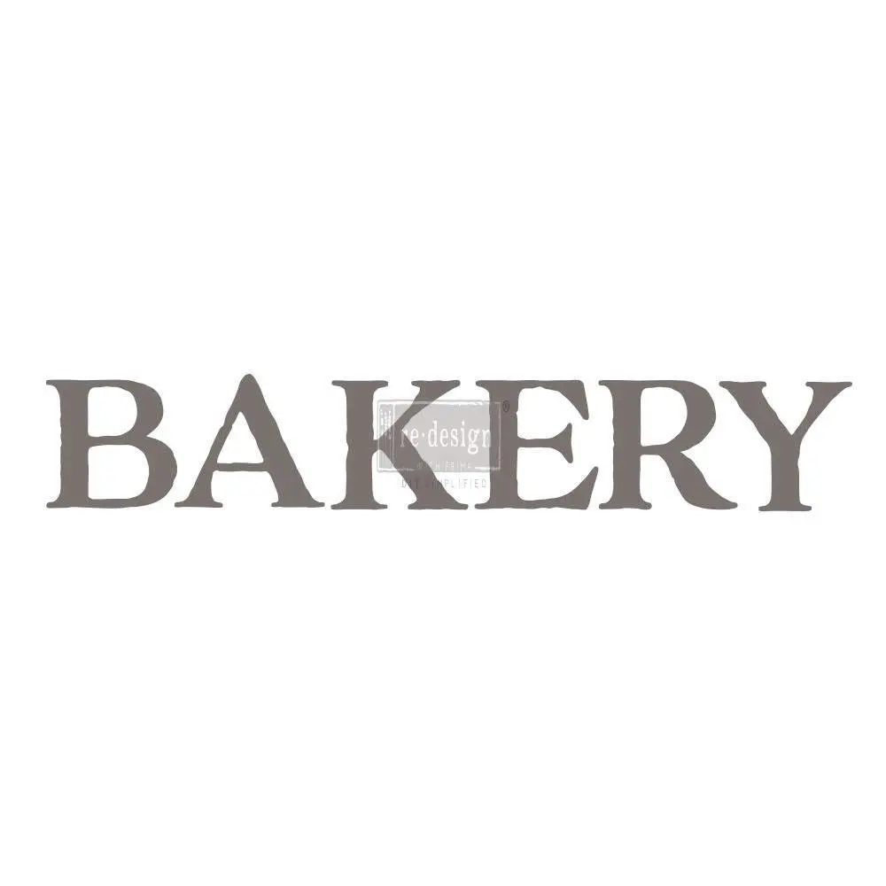 Bakery-Themed Office Stationery Decor Transfer, 15"x27" Cuttable High-Detail Decal for Office Furniture Decor
