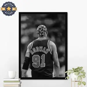 Dennis Rodman Poster, Dennis Rodman Wall Art, Poster, Vintage Poster, Wall Art, Gift For Him, Motivational Sport Poster Decor Room