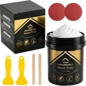 Wood Filler, Wood Filler White - Our Wood Grain Filler Offers a Quick and Lasting Fix for Any Damage or Flaw - Paintable, Stainable, Sandable & Quick Drying - 9.87 Ounce