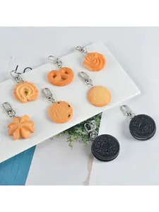 New Simulation Cookie Keychain, Cute Oreo & Soda Biscuit Pendant, Creative Bag Charm, Perfect Gift for Students, Birthdays, Parties & Travel