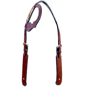 HILASON Western Horse Leather One Ear Headstall Brown | Bridle