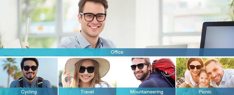 AI Smart Glasses with Camera and Audio, 8MP HD Camera Glasses for Men Women,1080P Video Recording Sunglasses,Real Time Translation,Voice Assistant, Open-Ear Audio for Travel, Meetings & Vlogging