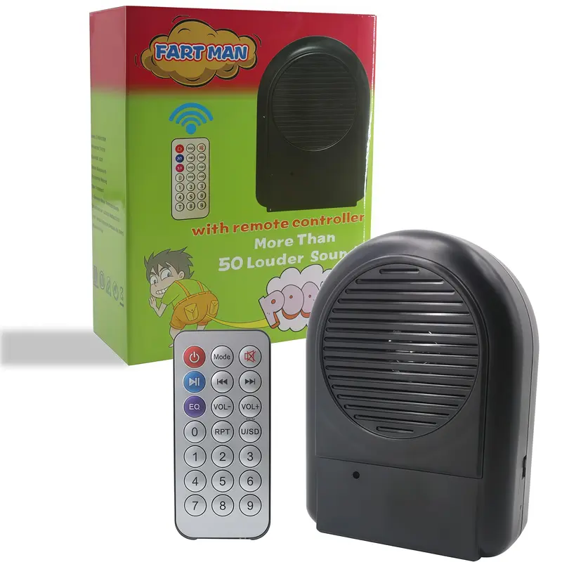 Remote Control Fart Machine Prank Noisemaker - 50 Realistic 100ft Fart Sounds, Portable Compact Pocket-Size, Unisex Prank Props for Office Humor, Teen Birthday & Christmas Gift Set