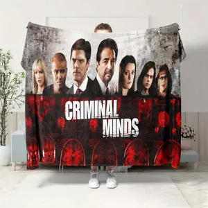 Criminal Minds Themed Print Inspired Flannel Blanket - Warm and Cozy for the Sofa, Bed, Office and Travel - The Perfect Gift for All Seasons