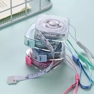 Cute Mini Soft Tape Measure, Portable Retractable Lock Mechanism, Clear Centimeter-Inch Scale, Ideal for Sewing, Home Use, Measurement