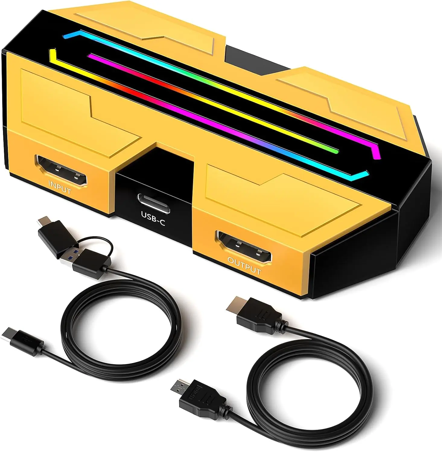 BlueAVS HDMI Video Capture Card for Streaming, 4K 60Hz HDR VRR ALLM Passthrough, 1080P 240Hz, USB-C External Capture Card for PS5, Xbox Series X/S, Switch, Compatible with PC Mac, OBS Streamlabs