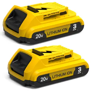 3.0Ah Compatible Battery   Lithium Ion Replacement  for Dewalt 20V Max Tools | Fits DCB201, DCB203, DCB204
