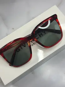 Pre-owned Givenchy red tortoise sunglasses