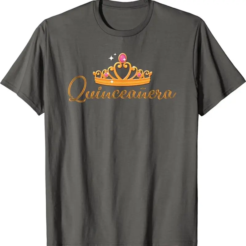 15 Year Old Quinceanera Crown Birthday Girl Design T-shirt