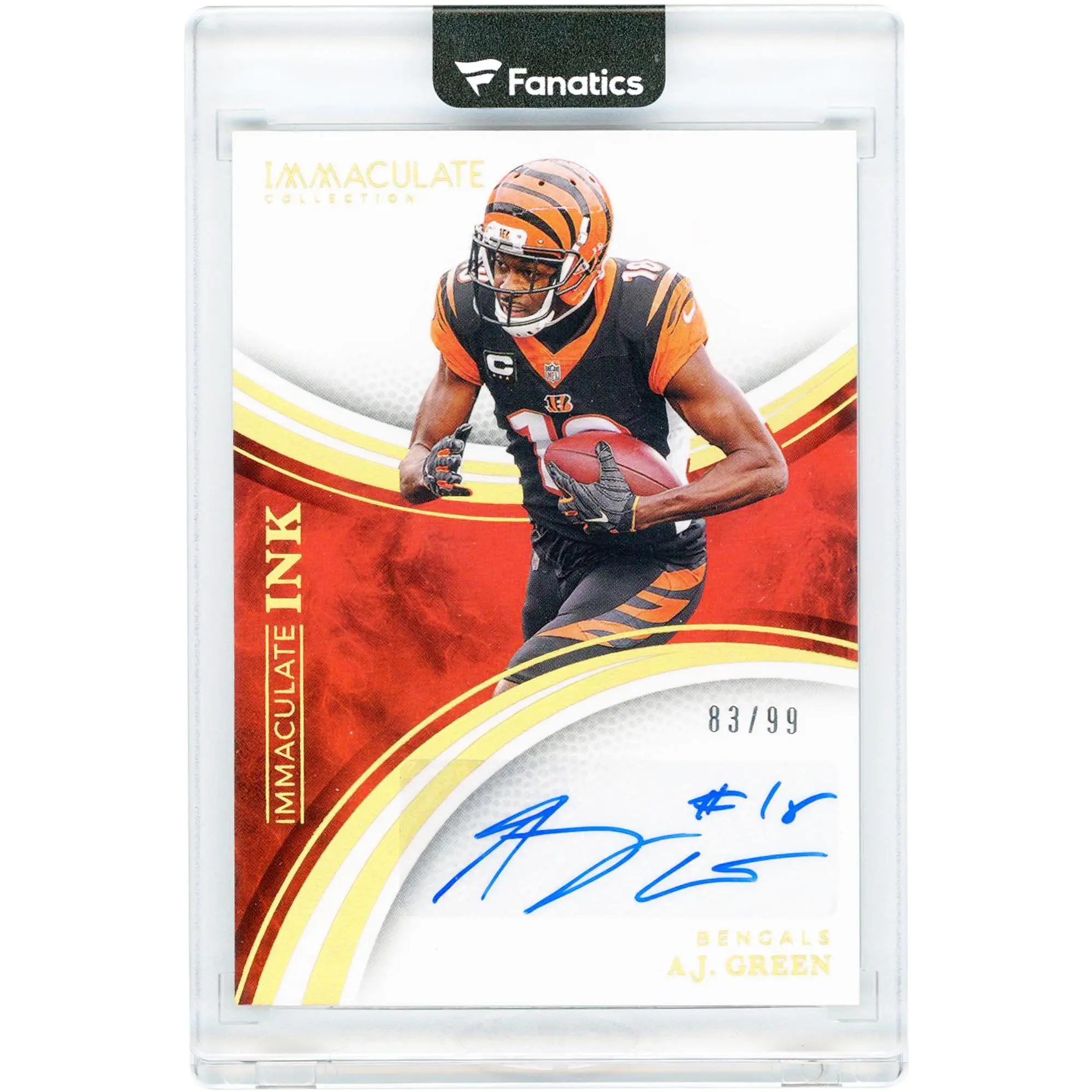 A.J. Green Cincinnati Bengals Autographed 2025 Panini Immaculate Collection Immaculate Ink #II-AJG #83/99 Card - Fanatics Authentic Certified