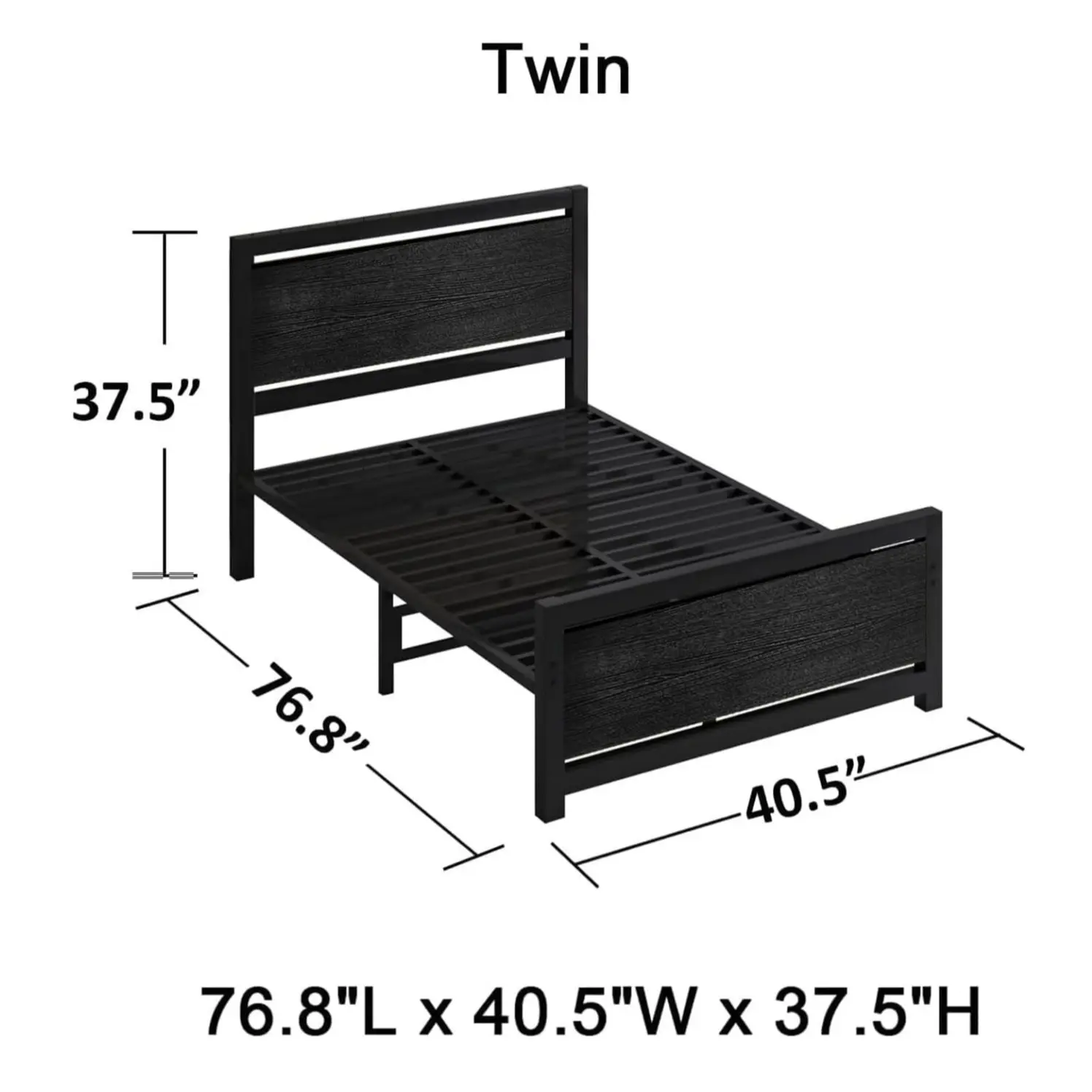 Twin Size Black