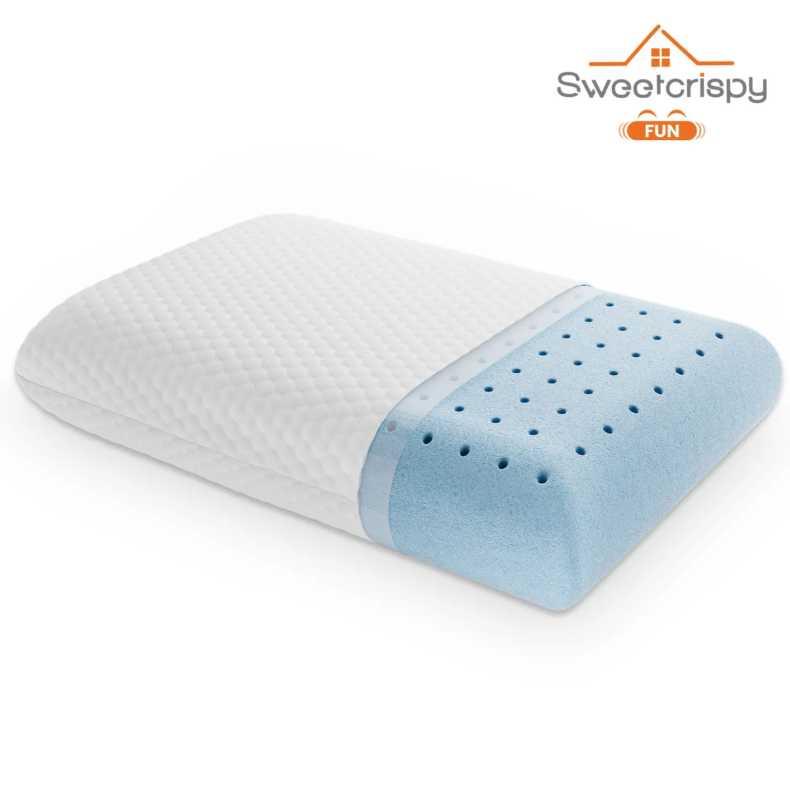 Memory Foam Pillow, Soft and Comfortable Bed Pillow for Side Sleepers, Cooling, Removable and Machine Washable Cover