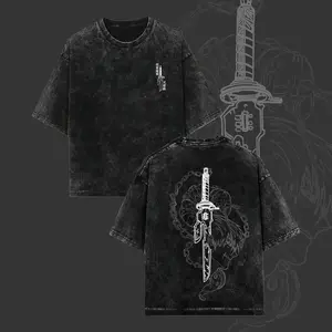 Toji Vintage Oversized Washed Tee Unisex Oversize Anime Manga Lightweight Cotton T-Shirt, Hoodies & Sweater Wash Gift For Anime Fan, Anime Lover loungewear t shirt