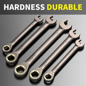 6-17mm Wrench Ratchet Wrench Torque Universal Wrench Automotive Maintenance Tools Metric Manual Tools Heavy Duty Wrench