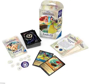 Ravensburger Disney Lorcana TCG: Fabled Single-Player Deck – Amber & Sapphire | Engaging Gameplay | Over 200 Original Disney Artworks | Ideal for Ages 8+