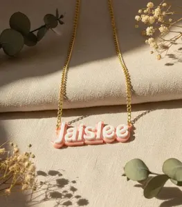 Custom Name Necklace for Women – Personalized Name Pendant Jewelry 3D printed