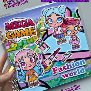 Busy book Fashion World, Avatar, TocaBoca world, TocaBoca story, TocaBoca, Avatar World Busy book, Montessori book, quiet book, TocaBoca World, Toca Story, Avatar World Fashion World, Gift for girl, Birthday gift, Birthday prese